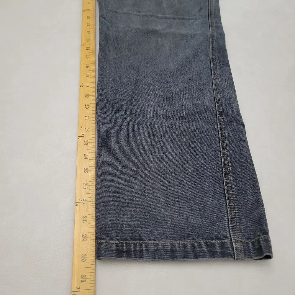 Vintage R&B Jeans 32x32 Baggy Wide Leg Carpenter Denim Y2K 90s Skate Grunge